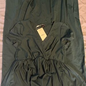 Ever Pretty NWT Dark Green Maxi Maternity Dress